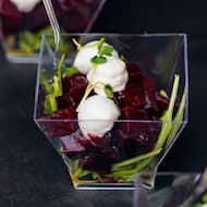 Салат со свеклой и копченой кониной для фуршета в Алматы, кейтеринг